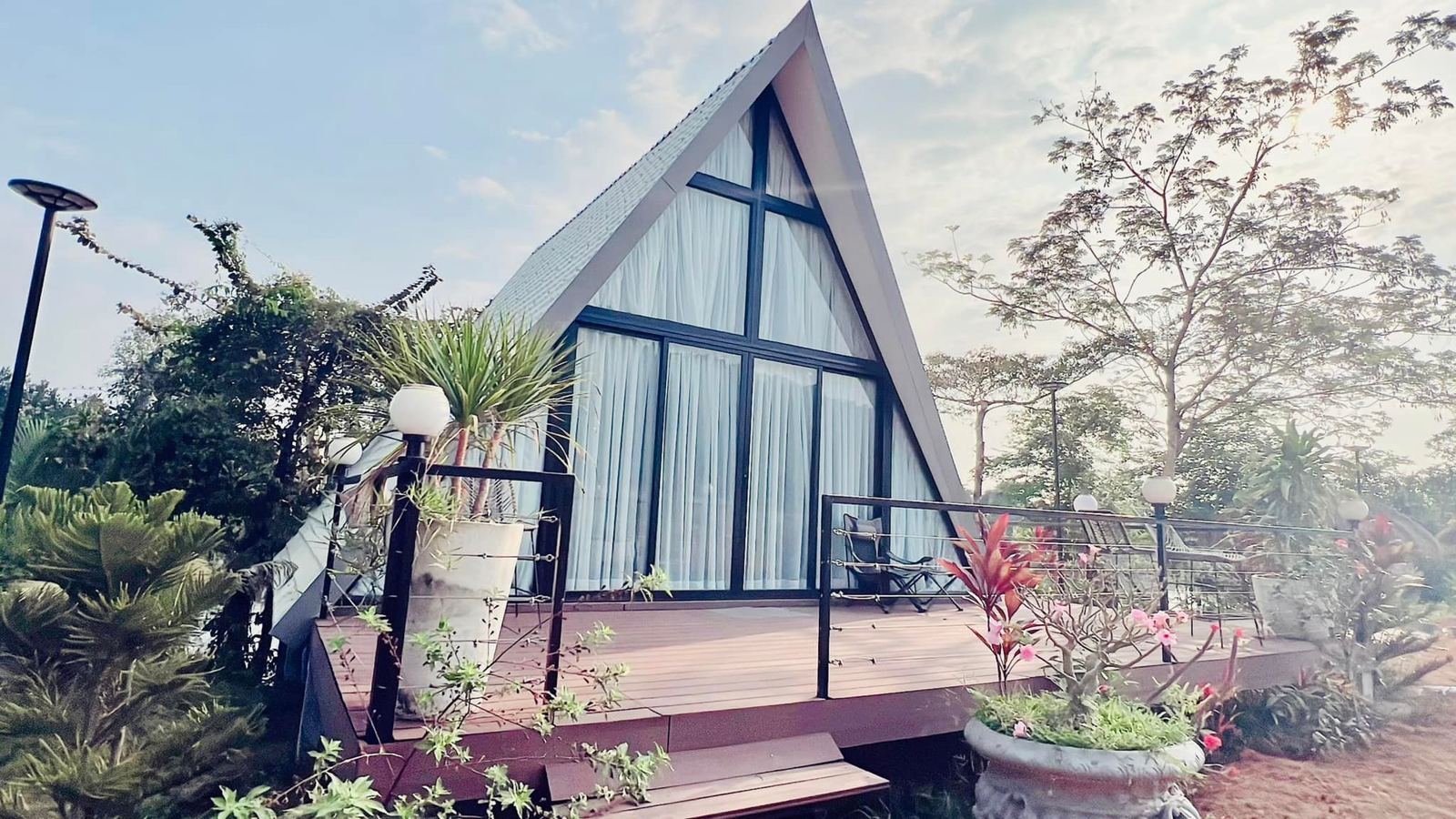 Deck and garden view