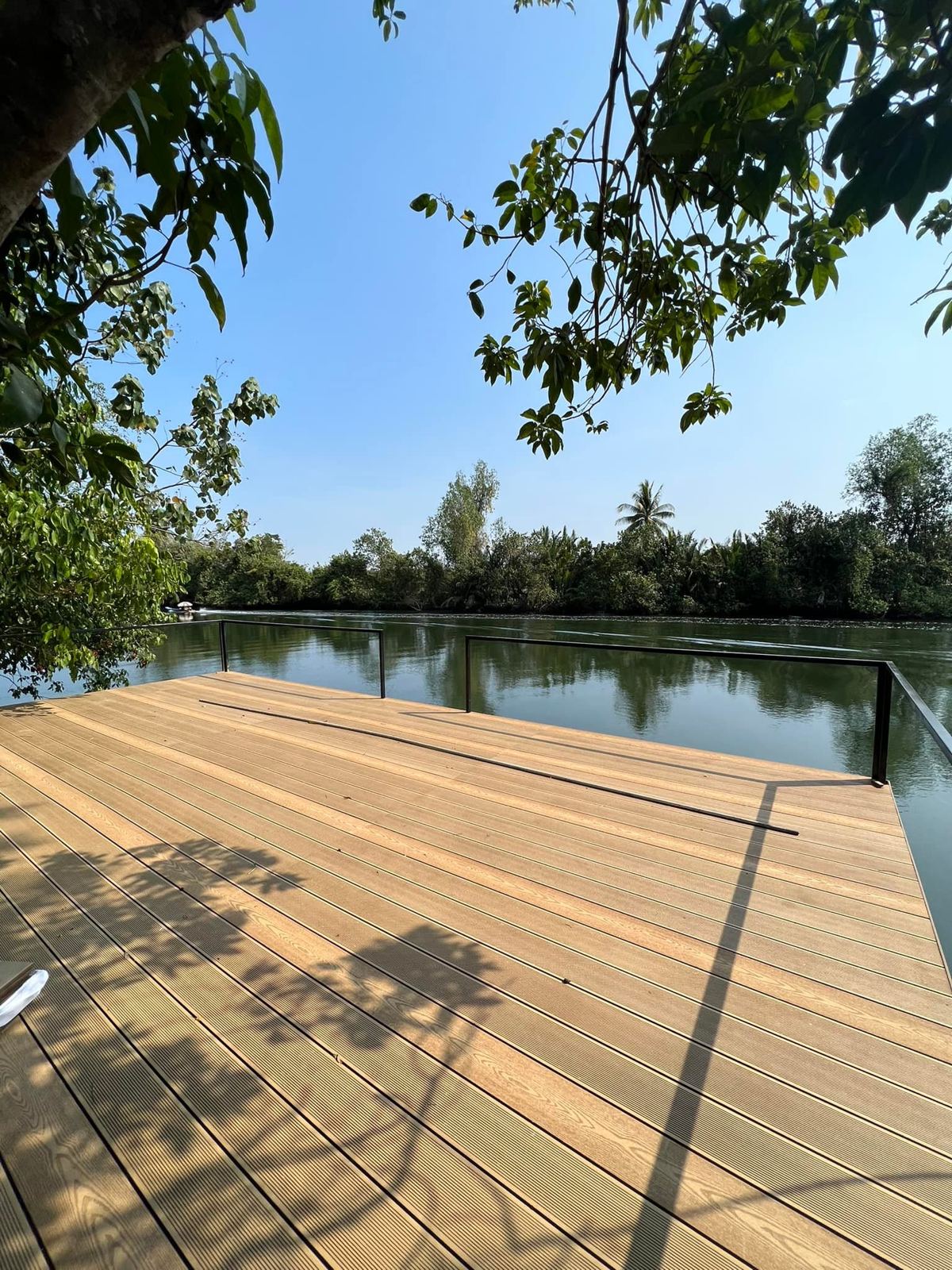 Riverside deck