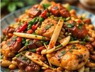 Chicken with ginger