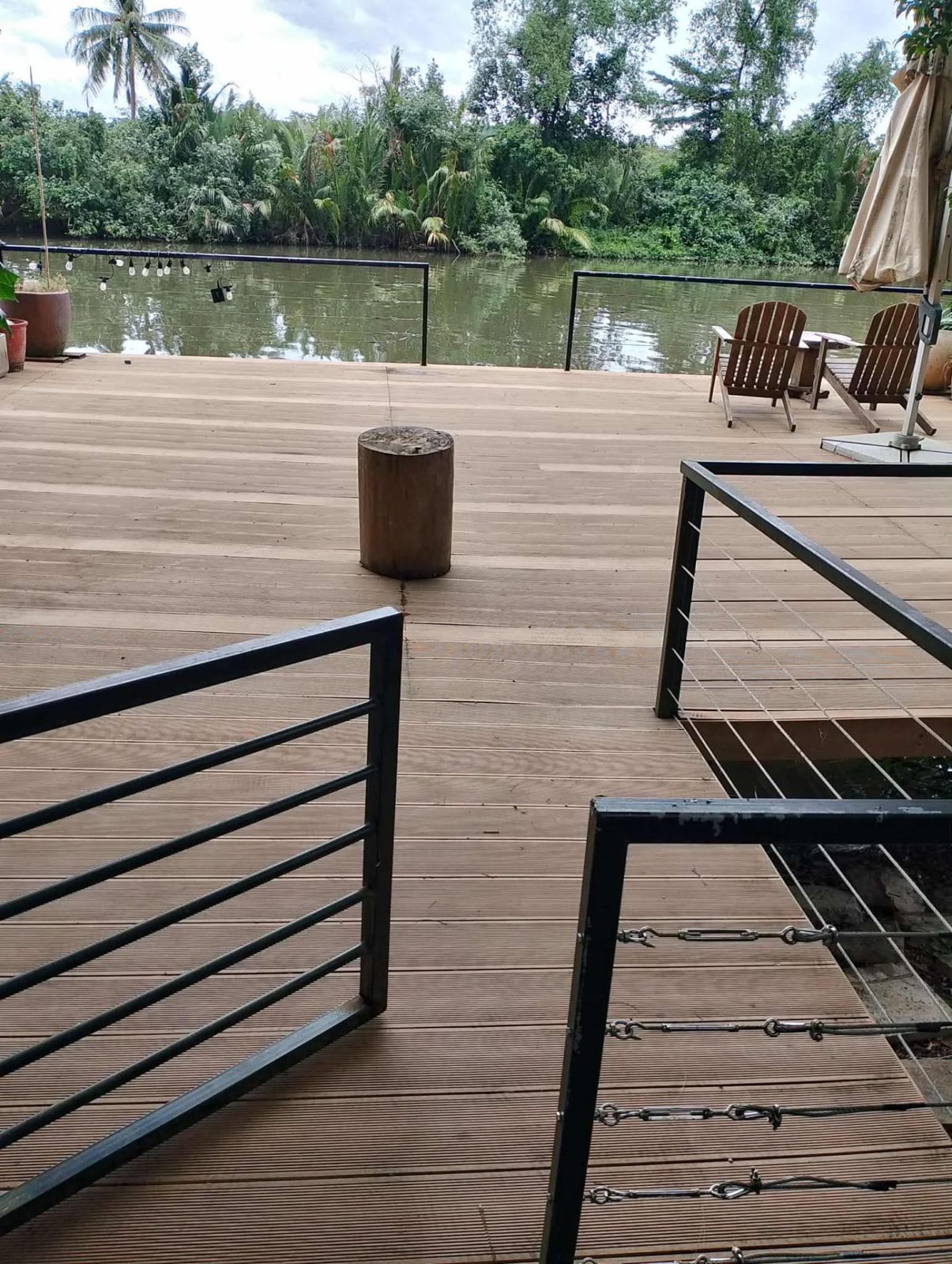 Deck looking over the river