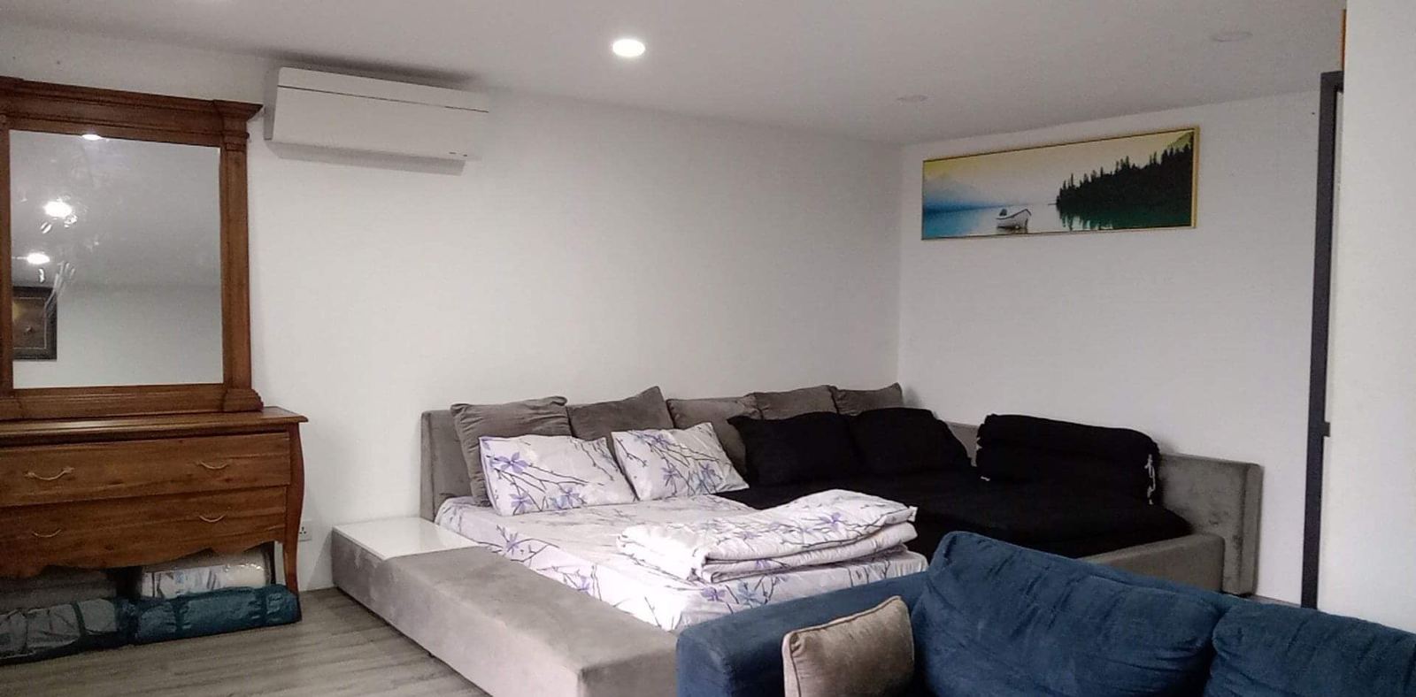Beds and lounge area